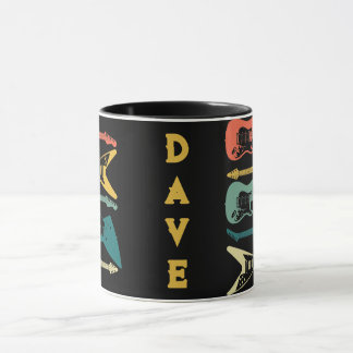 Personalisierte Vintage Gitarre Tasse