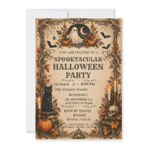 Personalisierte Vintage-Halloween-Party