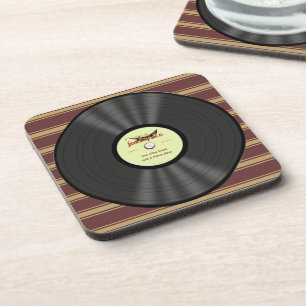 Personalisierte Vintage-Jazz-Schallplatte Untersetzer