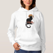Personalisierte Vintage Jugendstil-Schwarzkatze