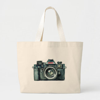 Personalisierte Vintage-Kamera-Tasche Jumbo Stoffbeutel