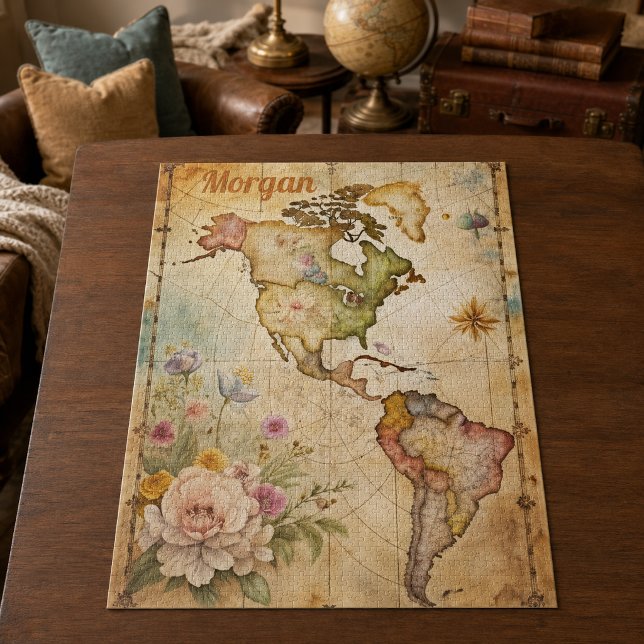 Personalisierte Vintage Karte Puzzle (Von Creator hochgeladen)