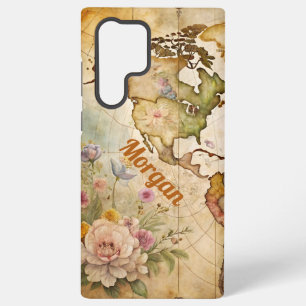 Personalisierte Vintage Karte Samsung Galaxy Hülle