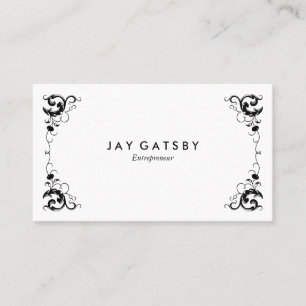 Personalisierte Vintage-Kunst im Jugendstil Orname Visitenkarte