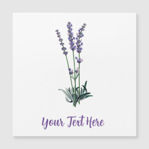 Personalisierte Vintage Lavendel-Blume Save the Da Magneteinladung