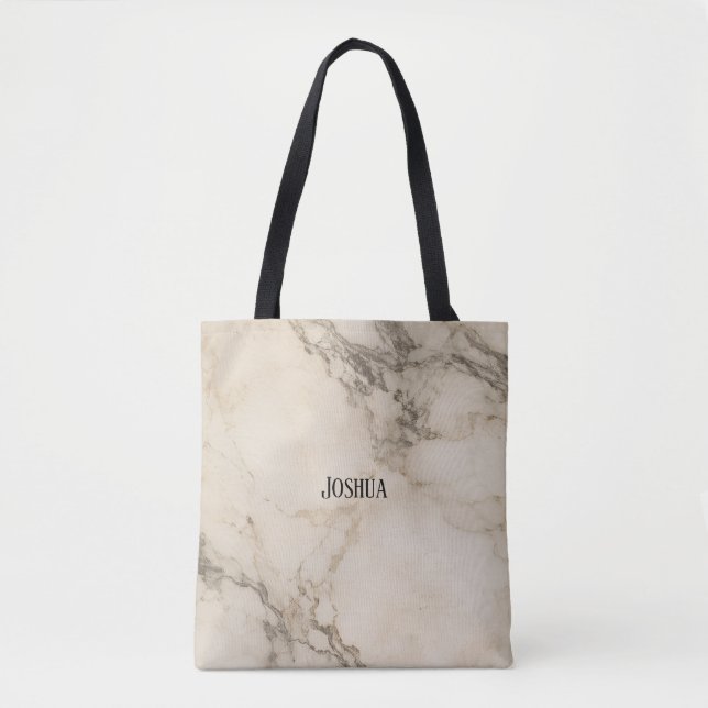 personalisierte Vintage-Marmor-Tasche (Vorderseite)