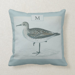 Personalisierte Vintage Nautische Seagull-Farbe Kissen