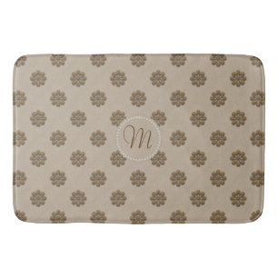 Personalisierte Vintage Pastelle Linenflorale Must Badematte