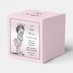 Personalisierte Vintage Prinzessin Baby Thank You Geschenkschachtel