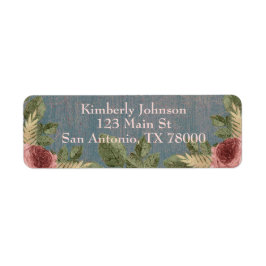 Personalisierte Vintage Rücksendeadresse