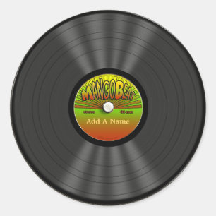 Personalisierte Vintage Runder Aufkleber