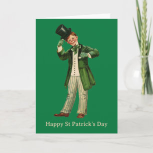 Personalisierte Vintage St Patrick's Day Card Karte