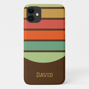 Personalisierte Vintage Streifen Case-Mate iPhone Hülle