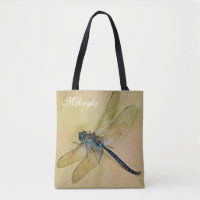 Personalisierte Vintage Tolstoy Blau-Libelle