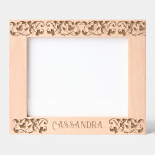 Personalisierte Vintage Viktorianische Foliage Geätzte Rahmen