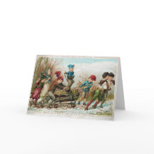 Personalisierte Vintage Viktorianische Weihnachtsk