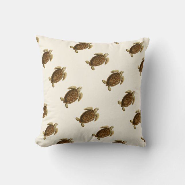 Personalisierte Vintage Wasserfarbe Kissen (Vorderseite)