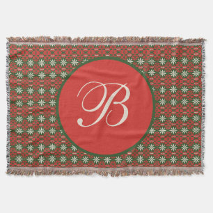 Personalisierte Vintage-Weihnachts-/Wintermuster Decke