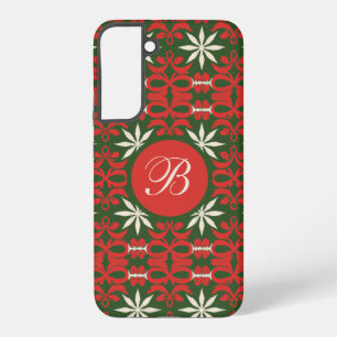 Personalisierte Vintage-Weihnachts-/Wintermuster Samsung Galaxy Hülle