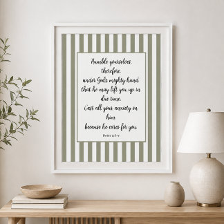 Personalisierte Vintage-Wort-Gottes-Bibelverse Poster