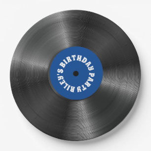 Personalisierte Vinyl Album Record Geburtstagspart Pappteller