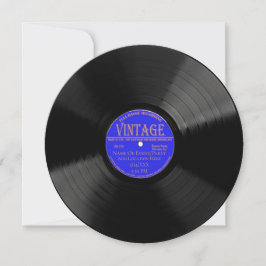 Personalisierte Vinyl Record Design-Einladung Einladung