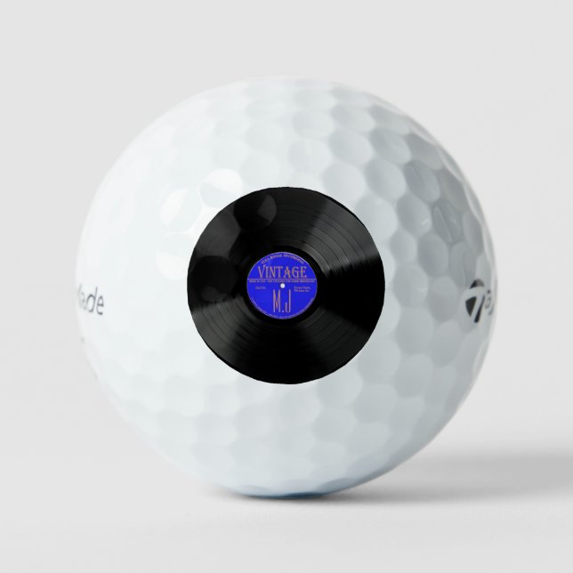 Personalisierte Vinyl Record Golf Balls Golfball (Vorderseite)