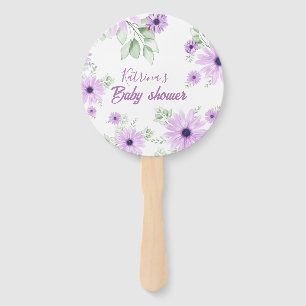 Personalisierte Violett Wasserfarben Blume Kinderd Fächer
