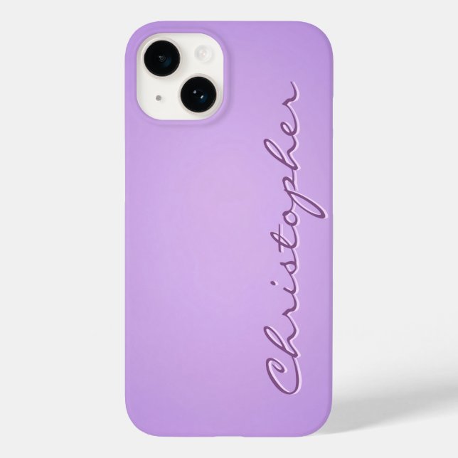 Personalisierte violette Radialtextur 15 Case-Mate iPhone Hülle (Rückseite)