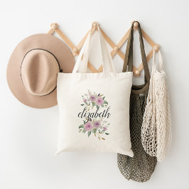Personalisierte Violette Tragetasche