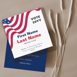 Personalisierte Visitenkarte der politischen Kampa