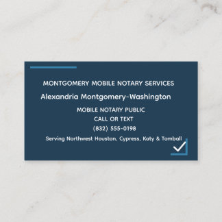 Personalisierte Visitenkarte für mobiles Notariat