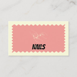Personalisierte Visitenkarte für Nageldesigner