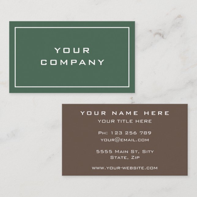 Personalisierte Visitenkarte Ihres eigenen Designu (Vorne/Hinten)