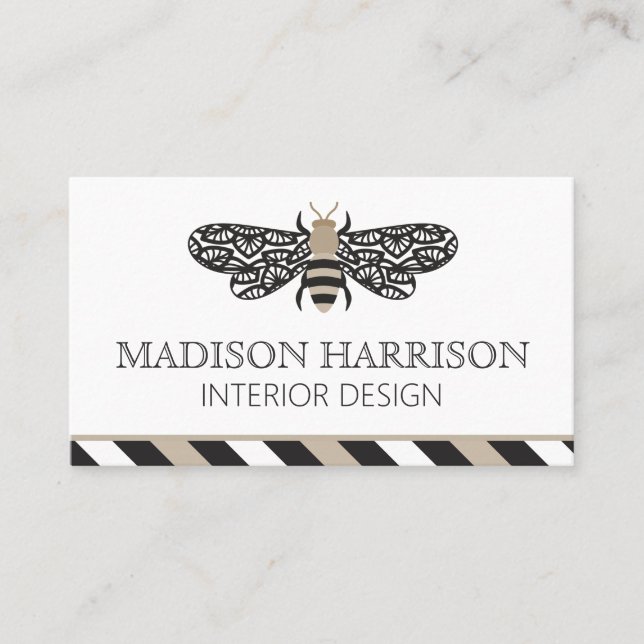 Personalisierte Visitenkarten für Bienen Visitenkarte (Vorderseite)