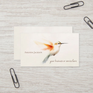 Personalisierte Visitenkarten mit Kolibri-Motiv Visitenkarte