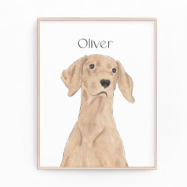 Personalisierte Vizsla Art Fotodruck