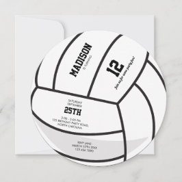 Personalisierte Volleyball-Ball Geburtstagsparty Einladung