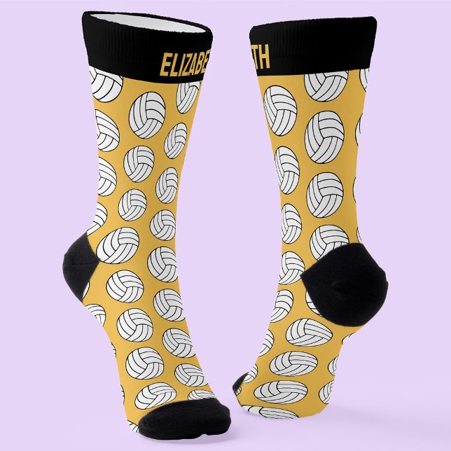 Personalisierte Volleyball-Ball-Printwerbung und I Socken (🏐 Ace your style with personalized volleyball socks! 🌟)