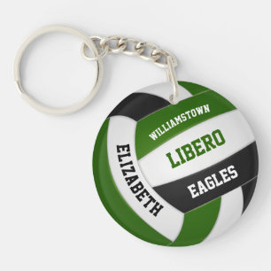 Personalisierte Volleyball-Farben Schlüsselanhänger