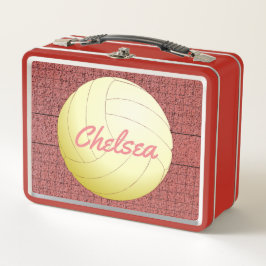 Personalisierte Volleyball-Lunchbox Metall Brotdose