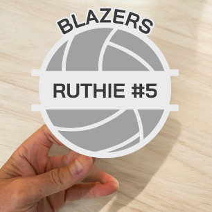 Personalisierte Volleyball-Mannschaftsgeschenke Vo Aufkleber