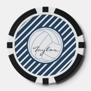 personalisierte Volleyball Pokerchips