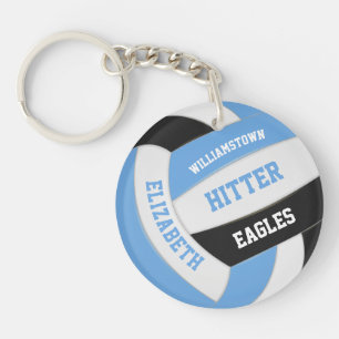 personalisierte Volleyballfarben Schlüsselanhänger