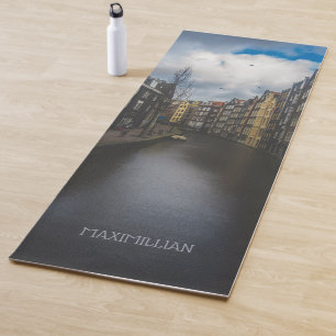 Personalisierte Vorder- und Rückkanal-Stadt Yogamatte