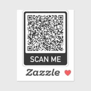 Personalisierte Vorlage für den QR-Code Aufkleber