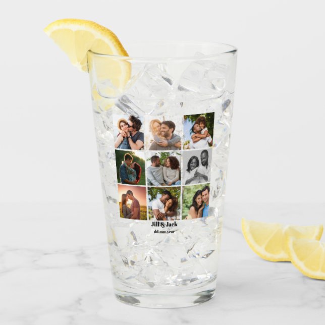 Personalisierte Vorlage für die FotoCollage für Pa Glas (Vorderseite Ice)