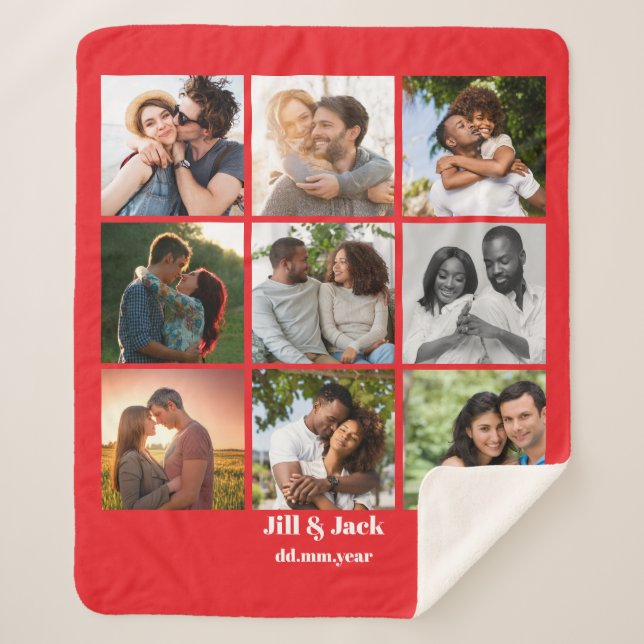 Personalisierte Vorlage für die FotoCollage für Pa Sherpadecke (Vorderseite)