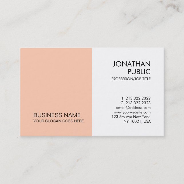 Personalisierte Vorlage für Unternehmen Visitenkarte (Vorderseite)