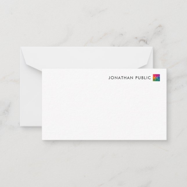 Personalisierte Vorlage Ihr Name Unternehmen Logo  (Vorderseite)